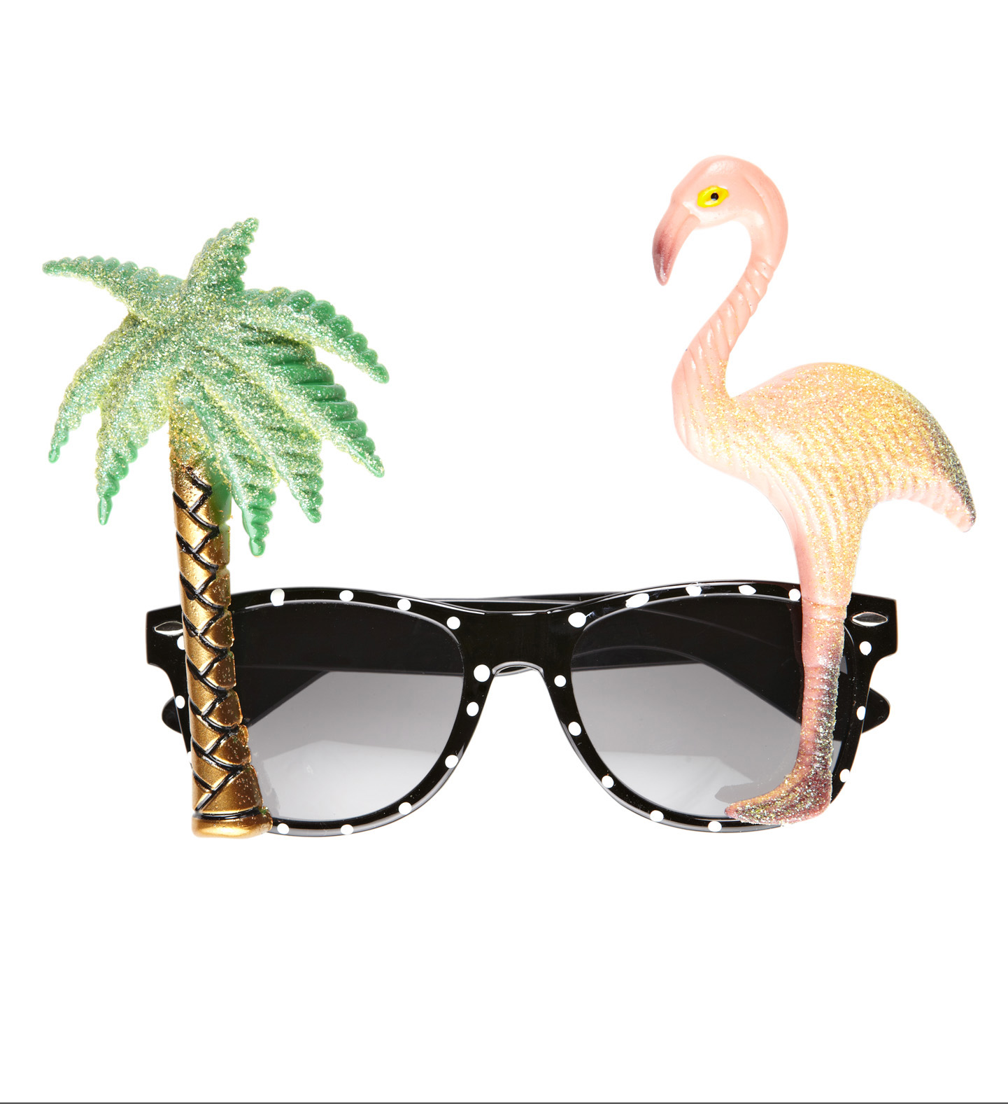 Brille Tropical Flamingo Und Palmboom