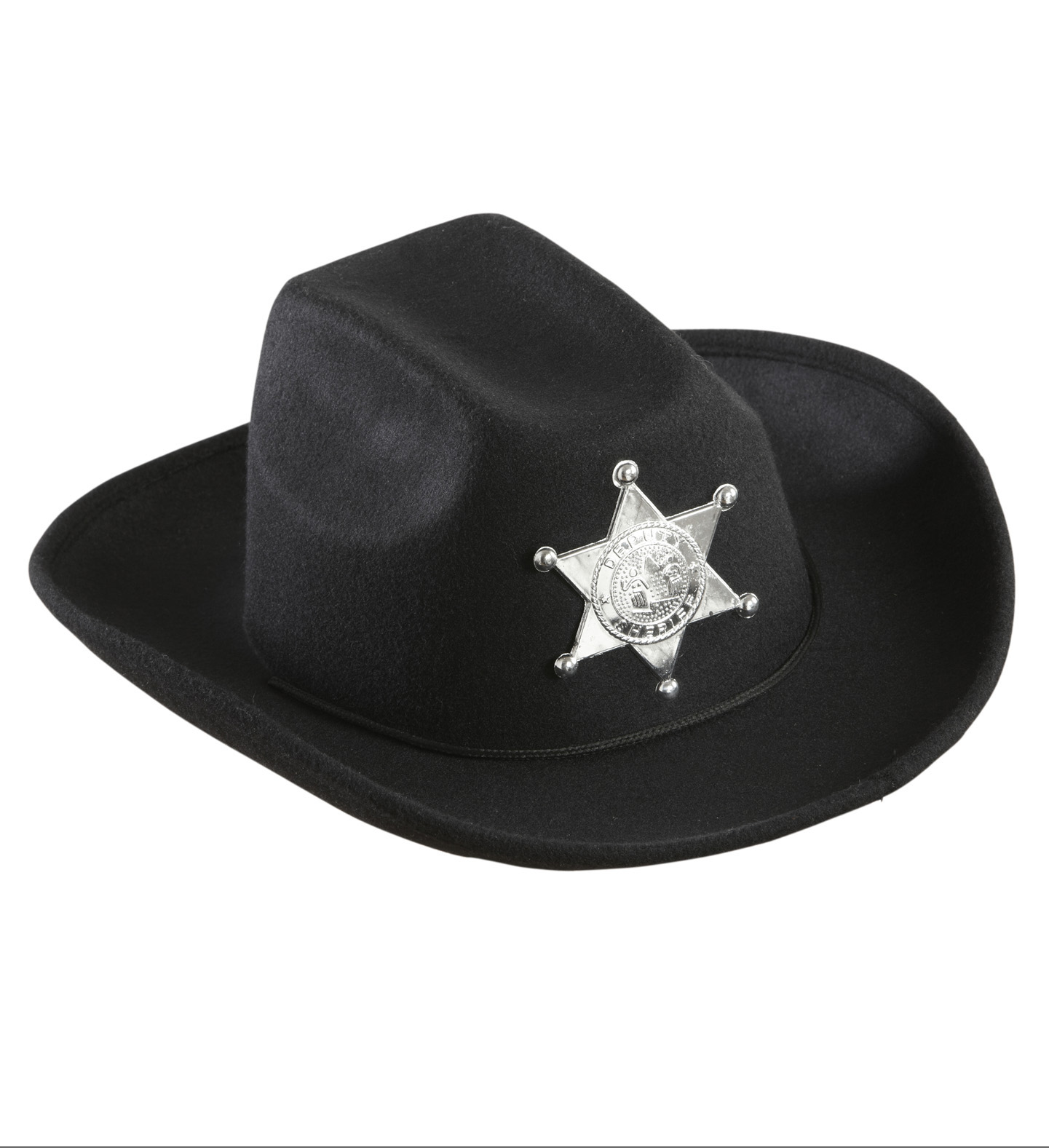 Cowboyhut Schwarz Mit Sheriff Star Kind