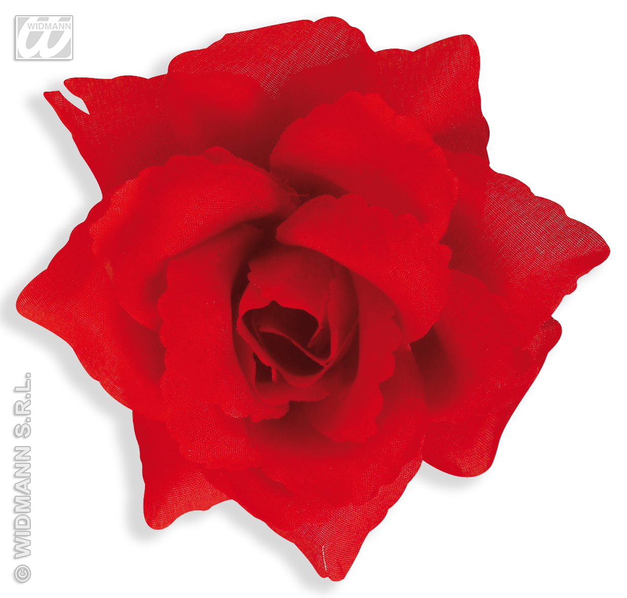 Haarspange Rot Rose, 10 Zentimeter