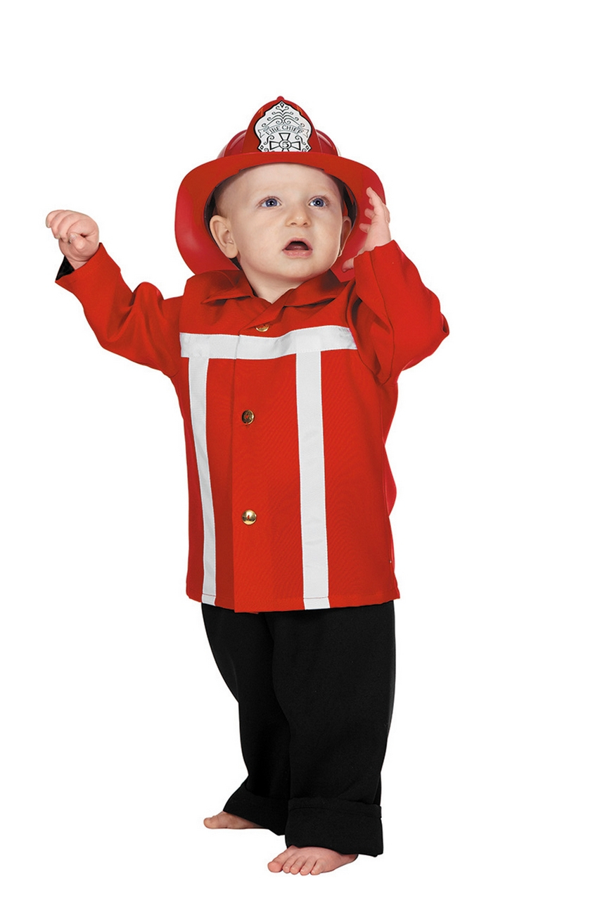 Feuerwehrmann Sim Feuerwehr Rot (Baby) Kostüm für Kinder