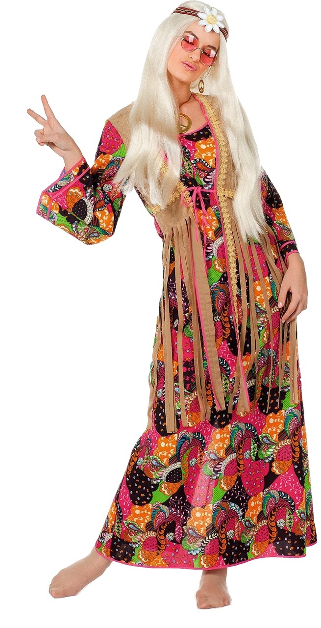 Raucher Hippie Langes Kleid Damen