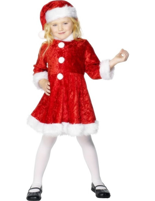 Mini Miss Santa Claus Kostüm für Mädchen