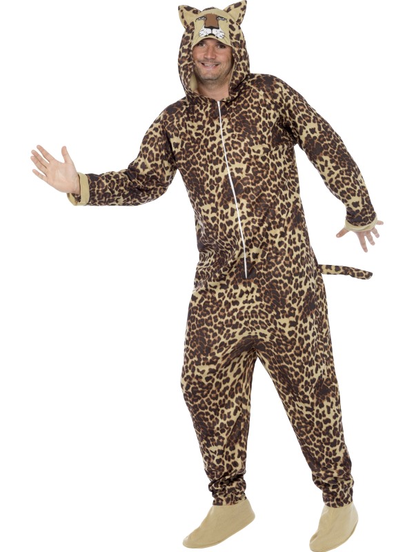 Stresste Lecker Brauner Leoparden -Jumpsuit Unisex Kostüm