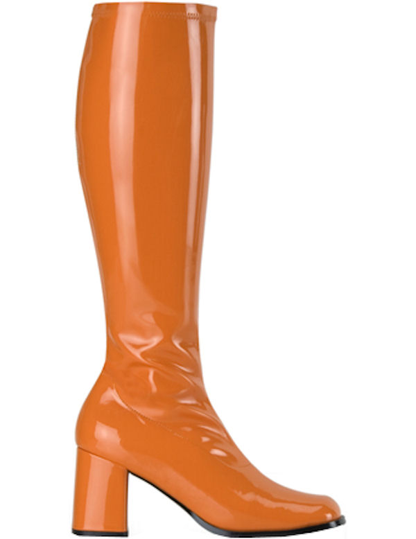 Frauen Go -Go -Stiefel - Orange Frau