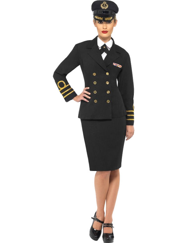 Navy Ladies Frau Kostüm Damen