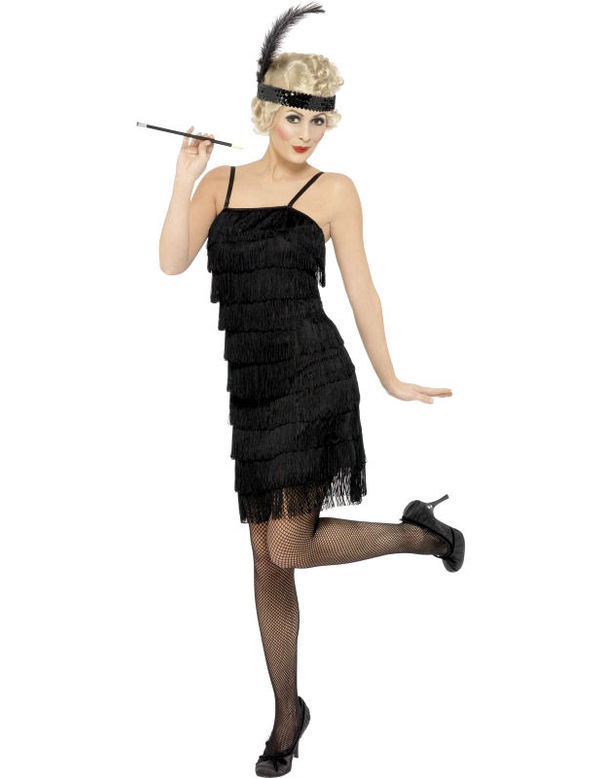 Flapper -Kleid -Damen Frau Kostüm