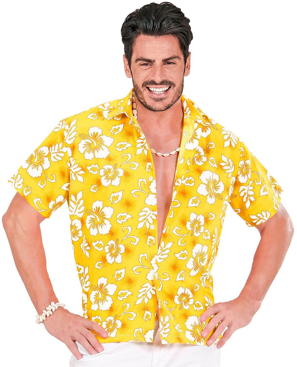 Hawaii -Hemd Gelb Herren