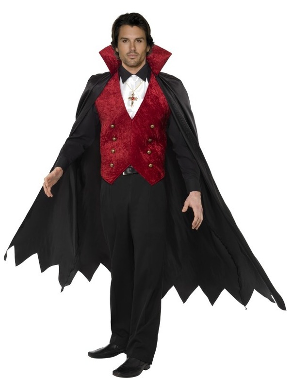 Vampire Man Long Cape Kostüm Herren