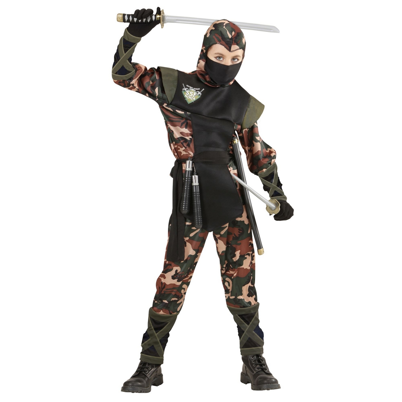 Ninja Soldier Camouflage Kostüm für Jungen