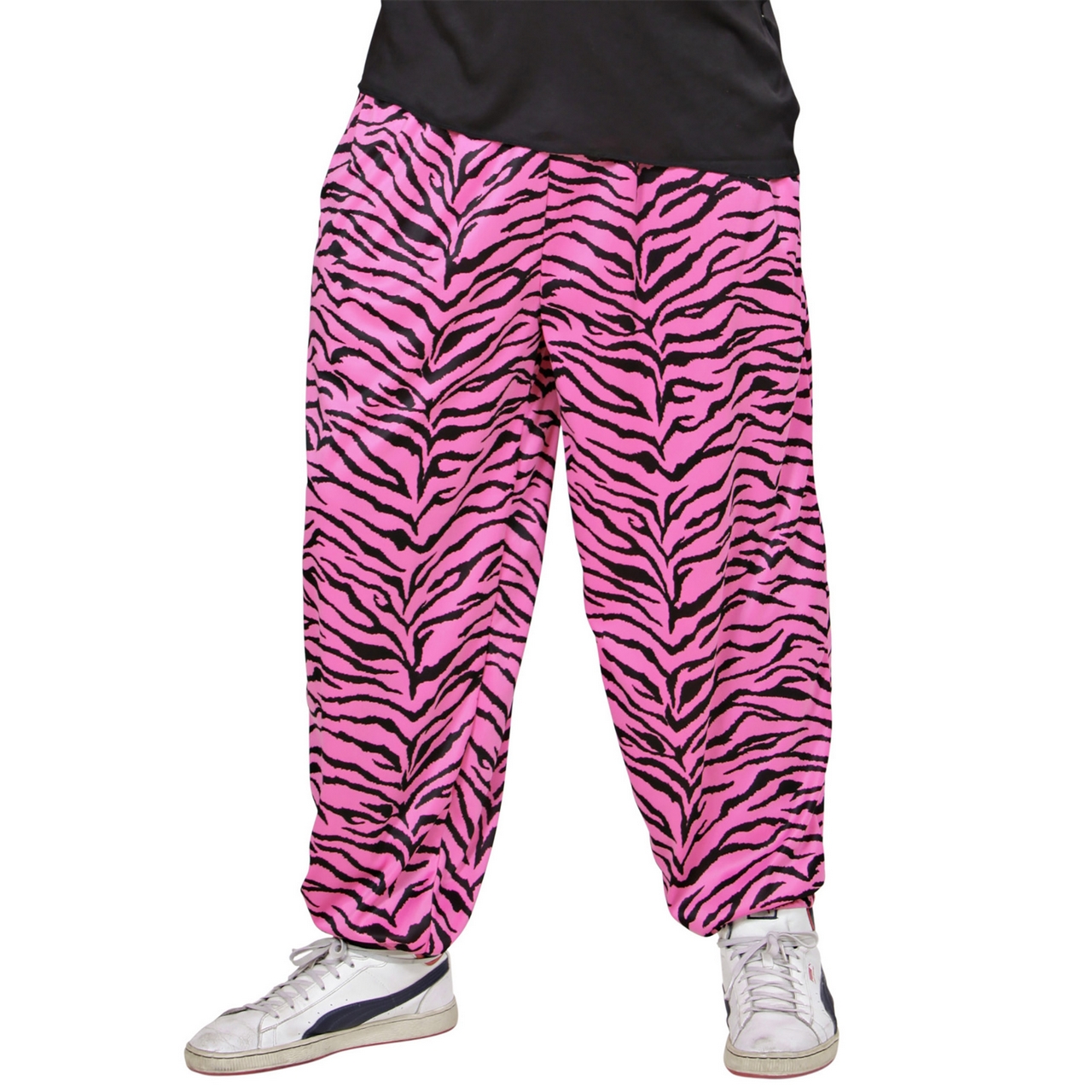 Baggy Hosen 80er Jahre Zebra Rosa Herren