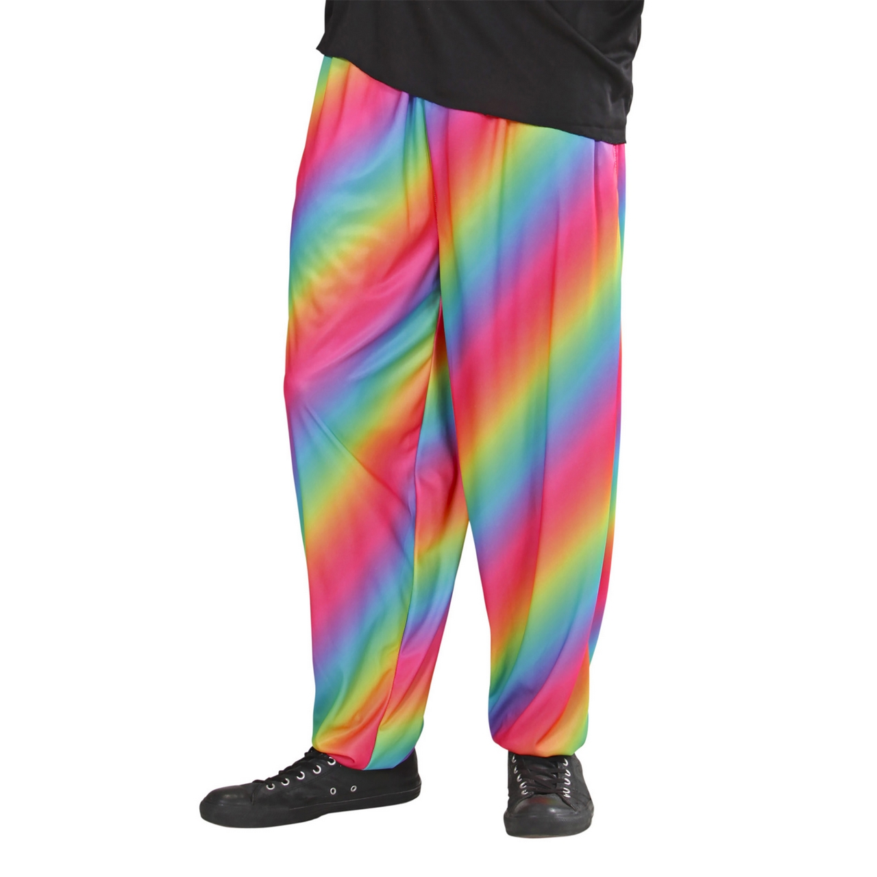 Baggy Hosen 80er -Regenbogenfarben Herren