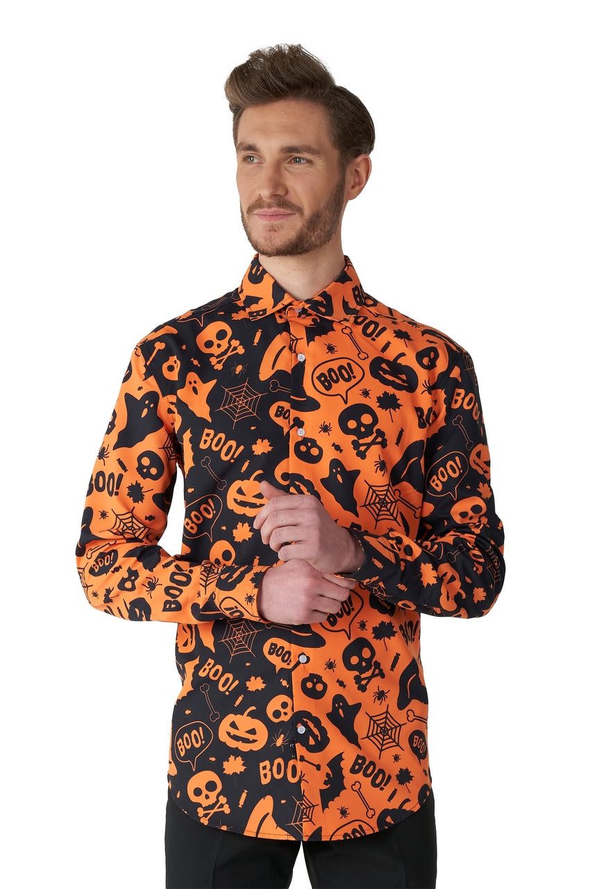 Halloween -Ikonen Oranje Schwarz Shirt Herren