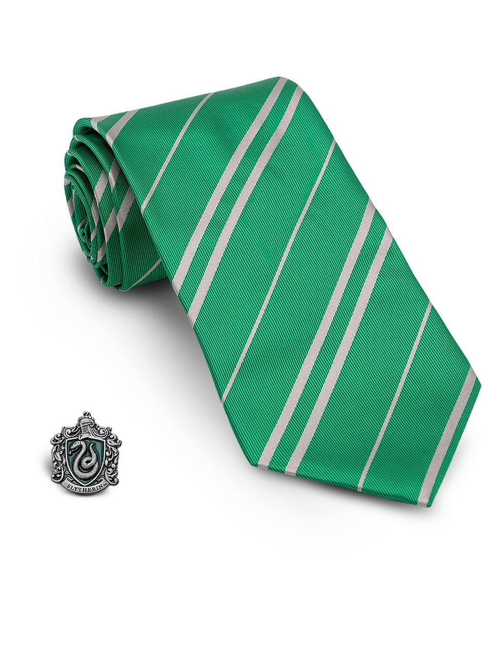 Slytherin Harry Potter Krawatte Mit Anstecknadel