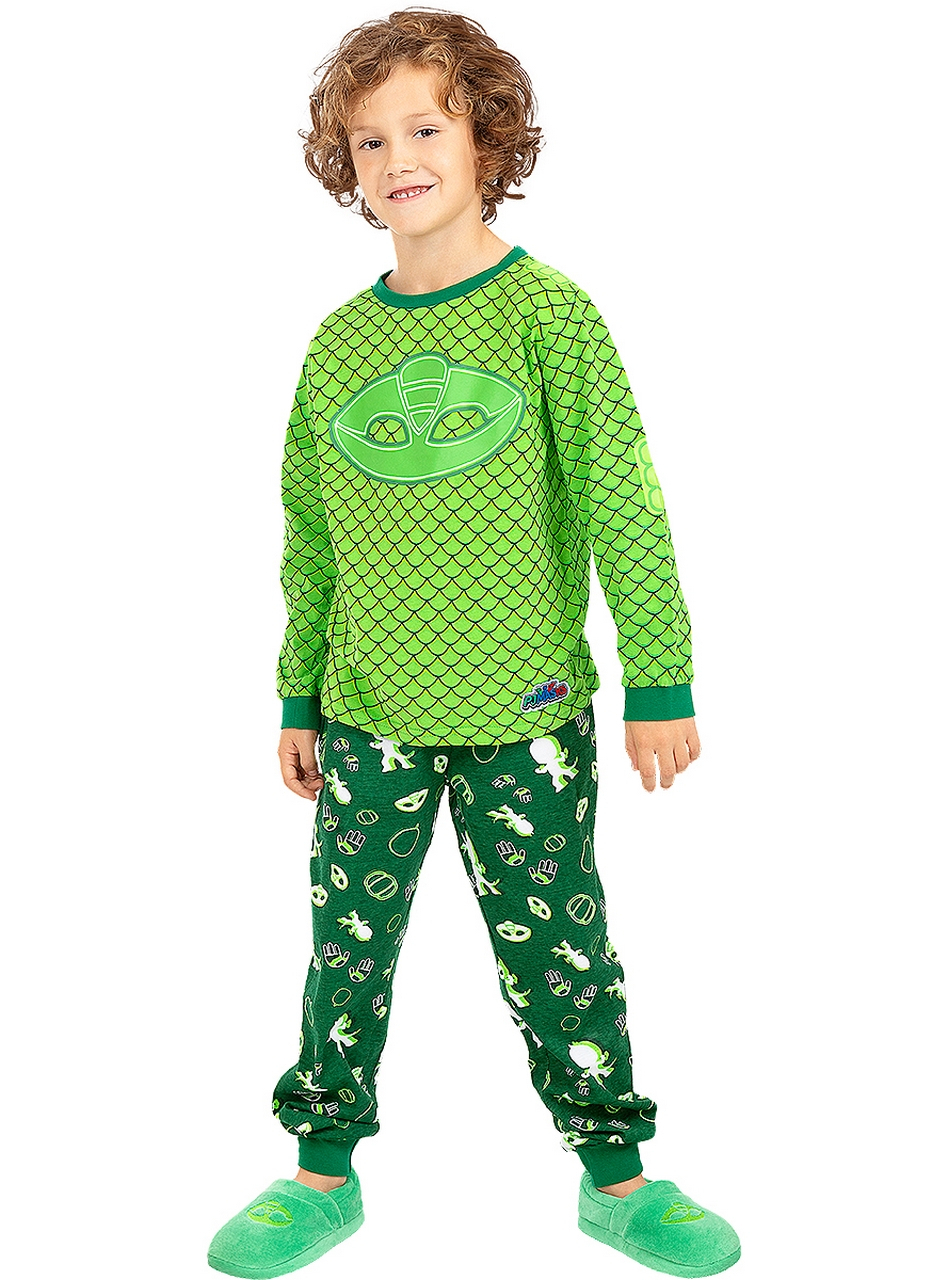 Gecko Pyjama für Jungen - Pj Masks Kostüm für Kinder