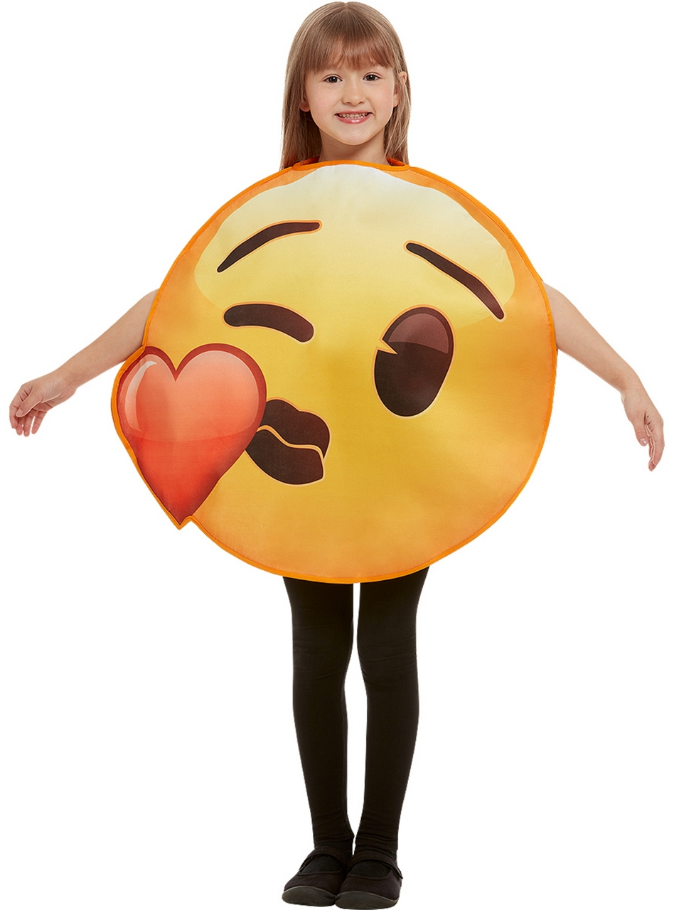 Emoji Kuss Mit Herz Kostüm für Kinder für Kinder