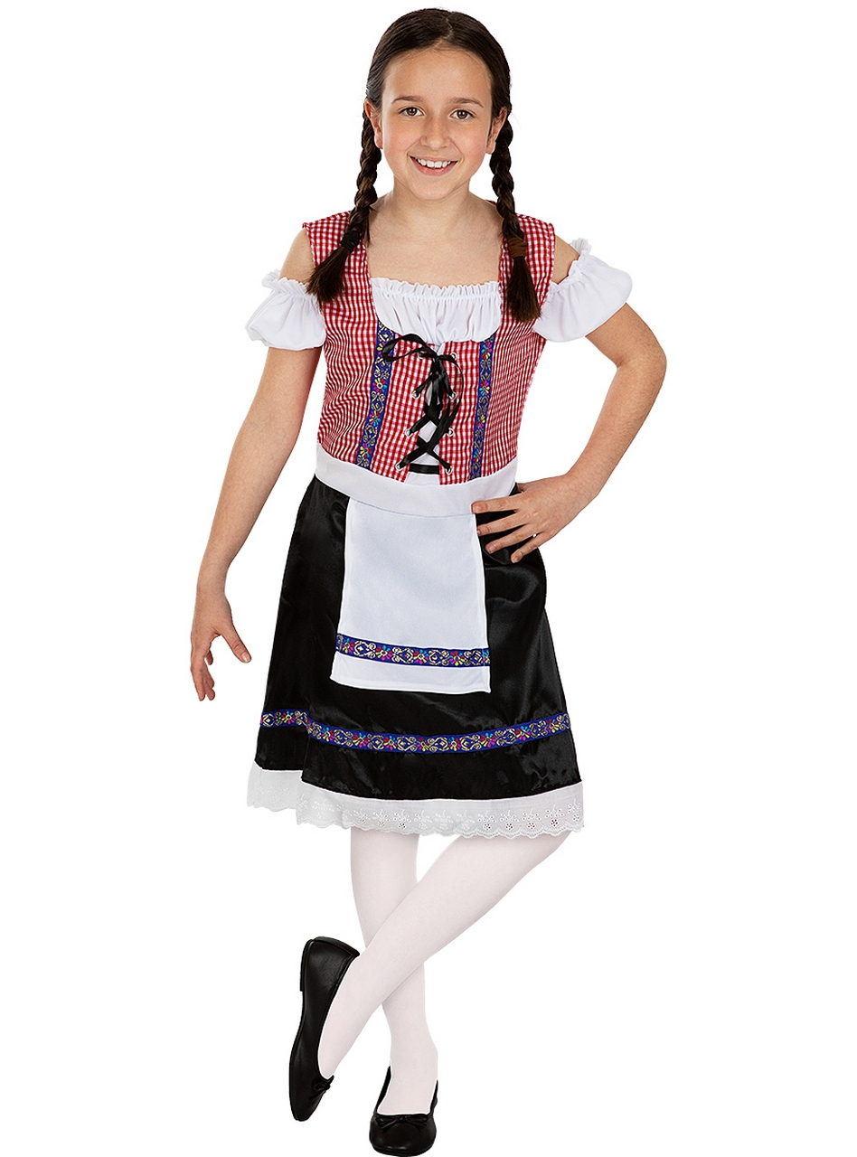 Alcoholvrijbiermeisje Oktoberfest Dirndl Kostüm für Mädchen