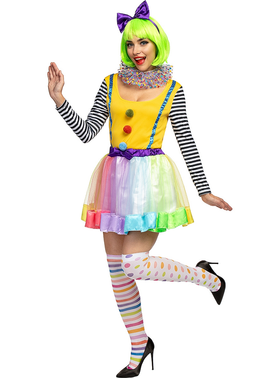 Karlijn Kleurenfestijn Clown Damenkostüm