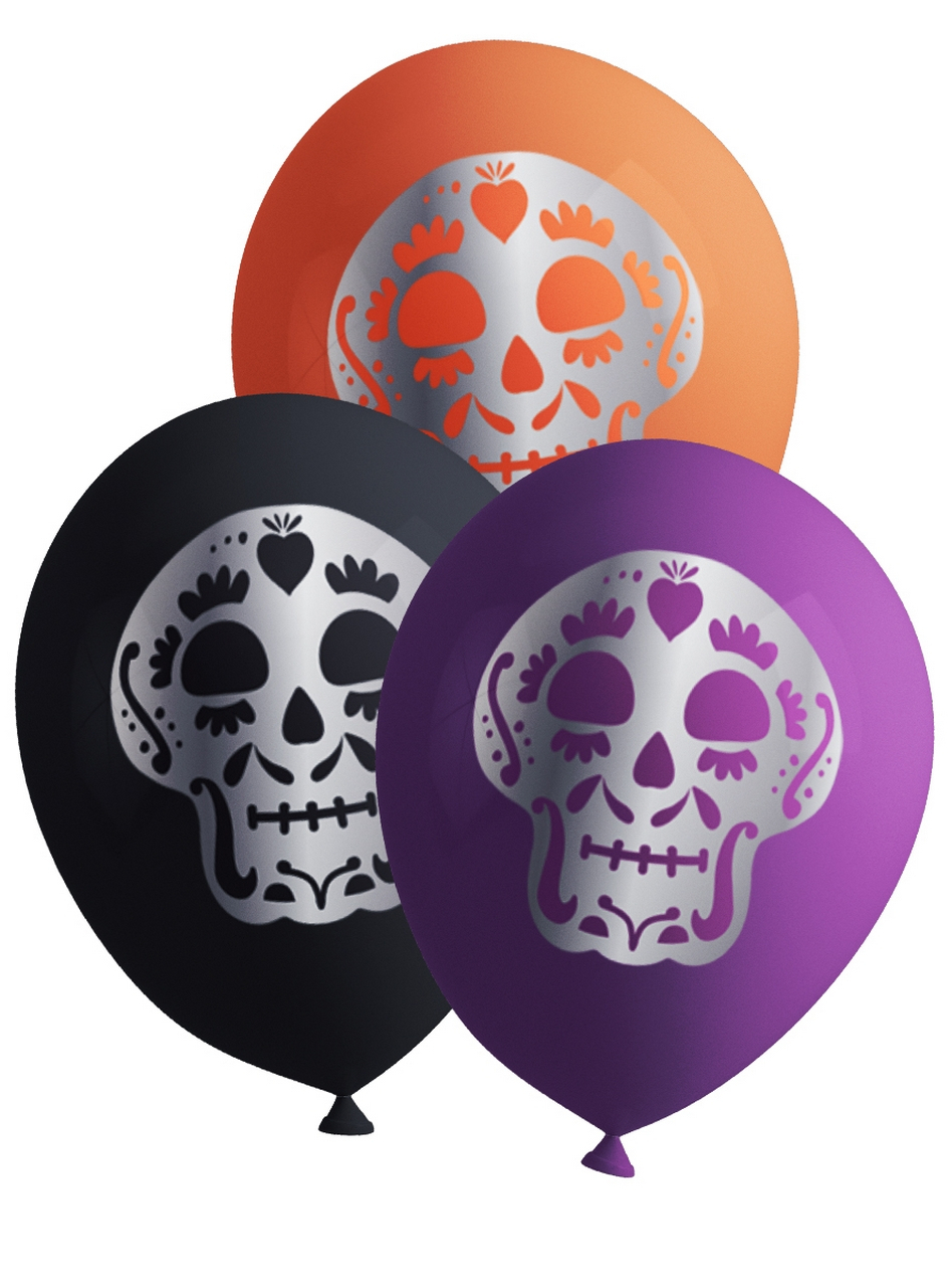 8 Catrina Dia De Los Muertos Luftballons - Day Of The Dead