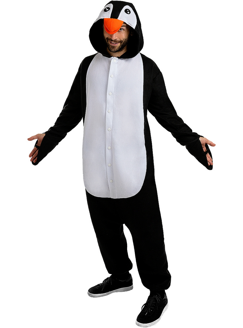 Pinguin Onesie Kostüm für Erwachsene Unisex