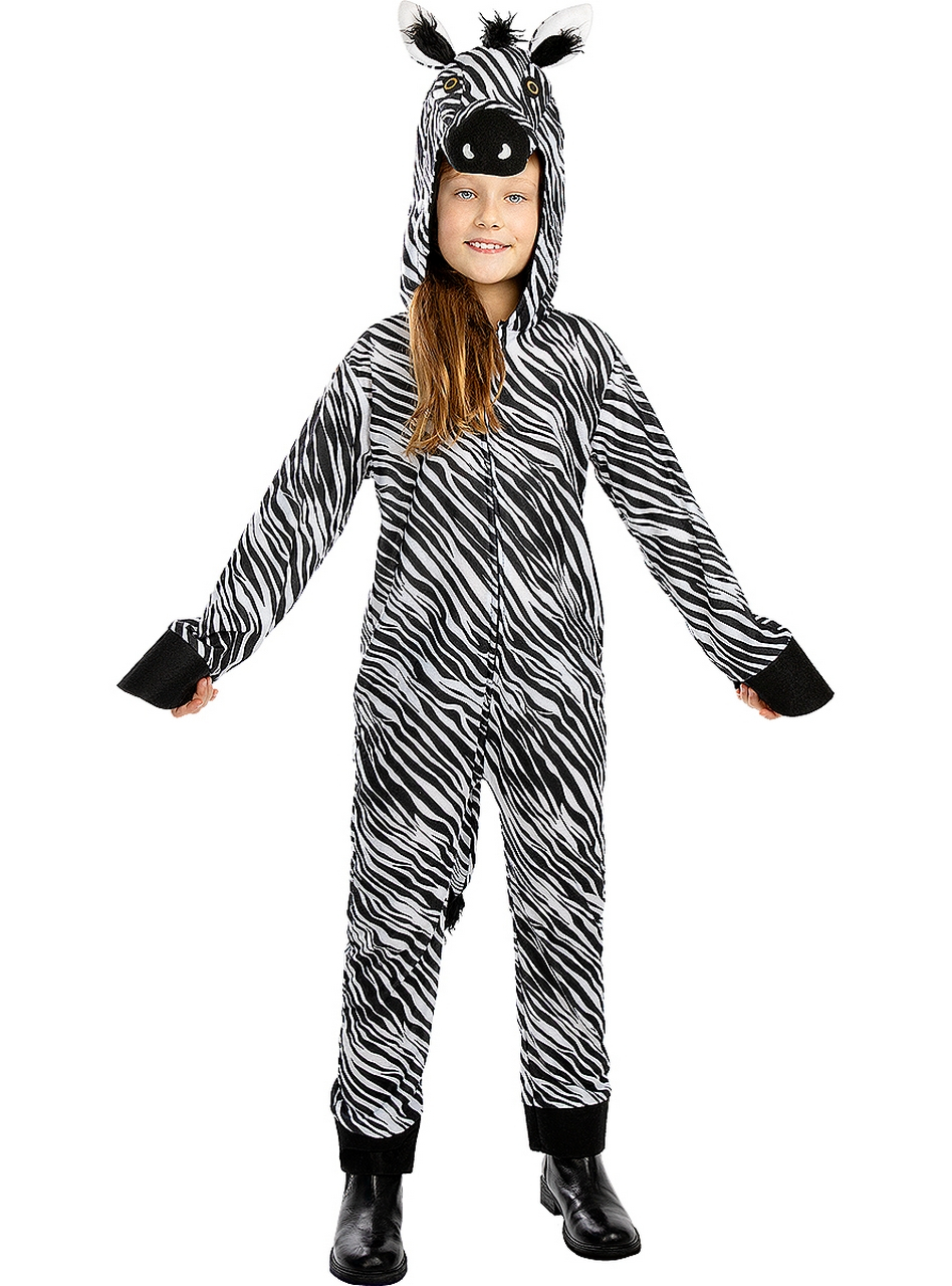 Kijk Uit Met Oversteken Zebra Onesie Kostüm für Kinder