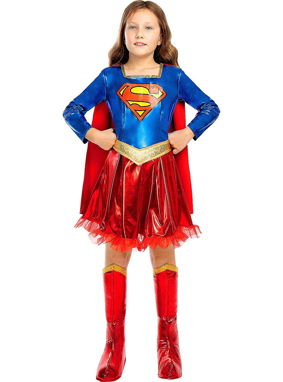 Supergirl Kostüm Deluxe für Mädchen