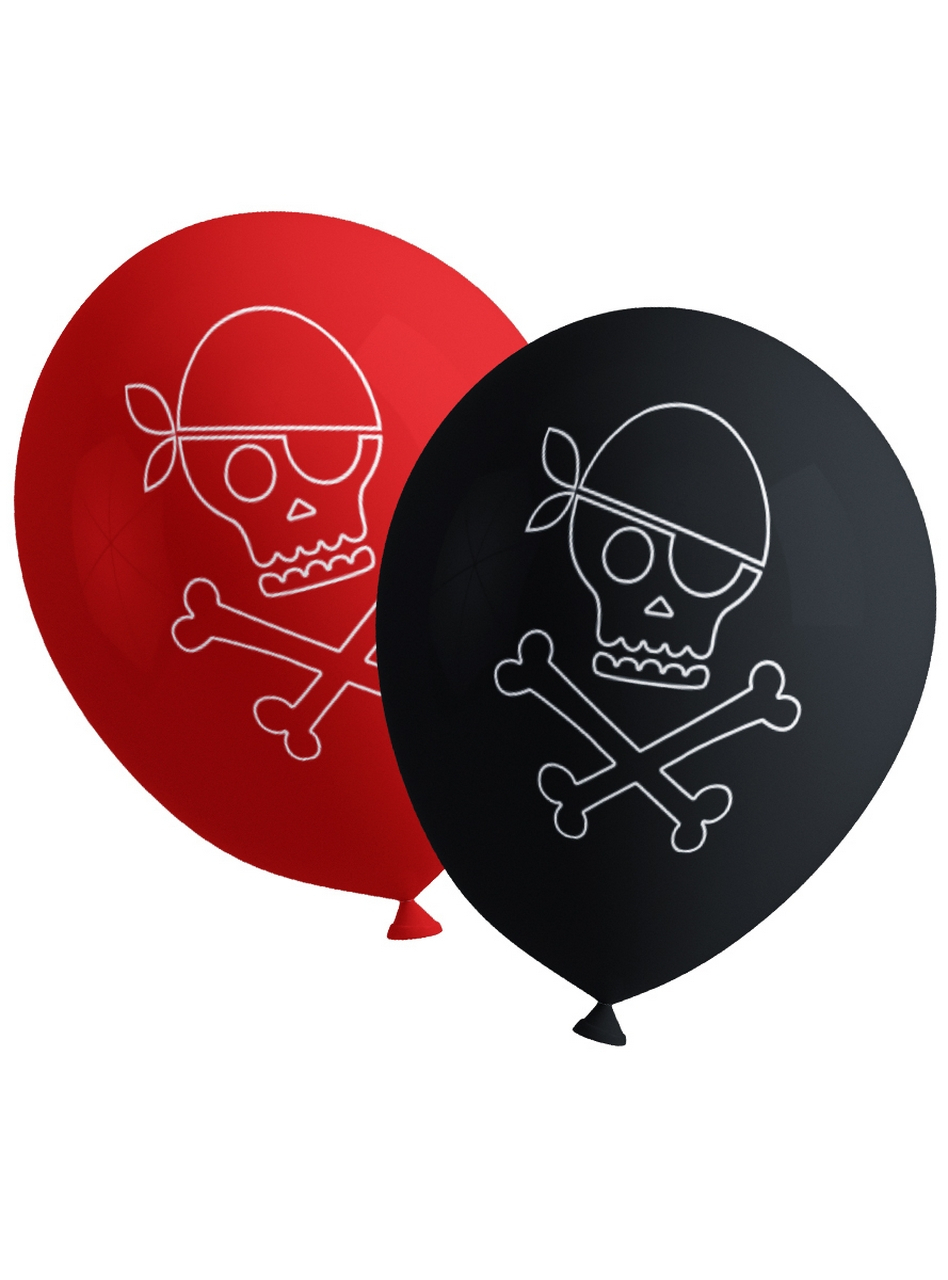 8 Piraten Luftballons - Pirates Party