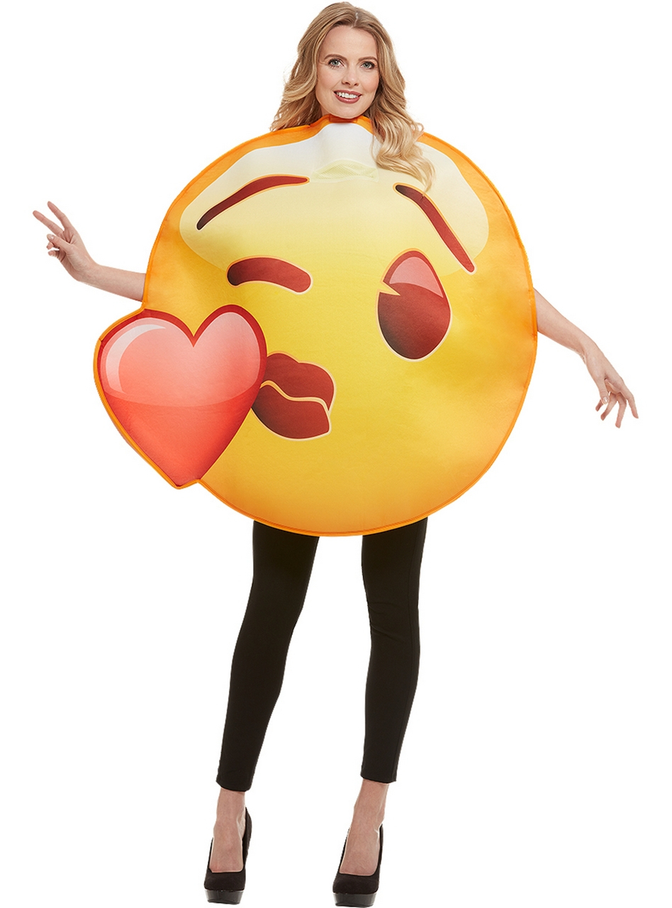 Emoji Kuss Mit Herz Kostüm Unisex