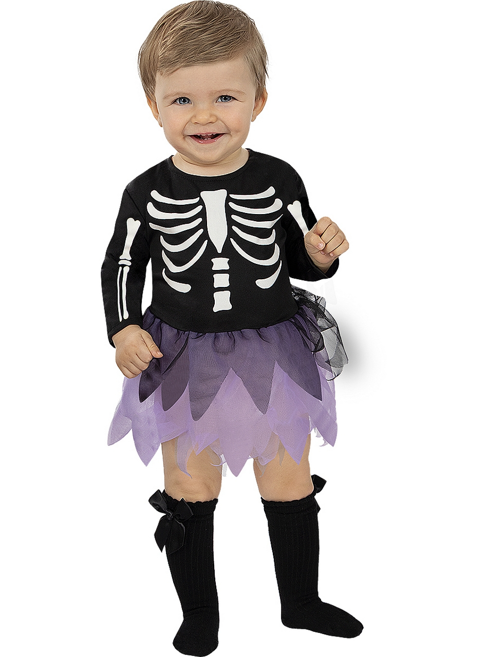 Heel Schattig Baby Skeletje Kostüm für Mädchen