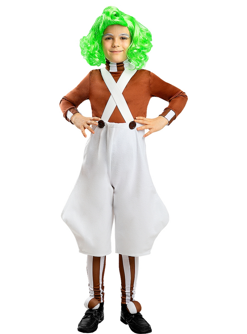 Oompa Loompa Kostüm für Kinder Charlie Und Die Schokoladenfabrik Jungen