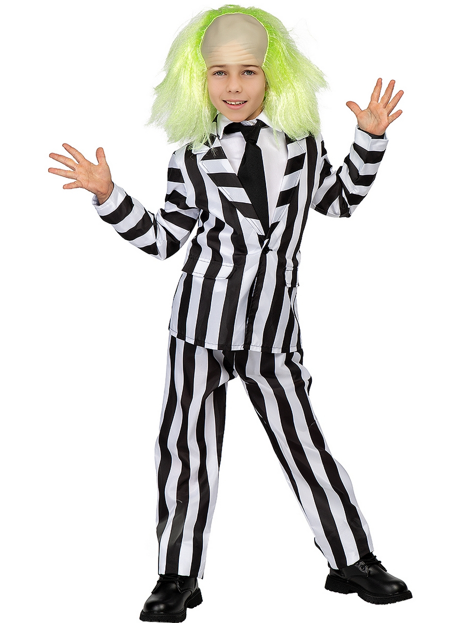 Beetlejuice Striped Suit Kostüm für Kinder