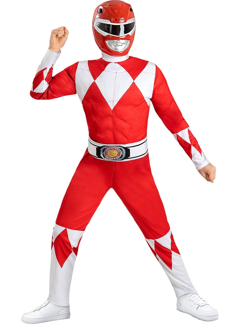 Power Ranger Kostüm Rot für Kinder für Kinder