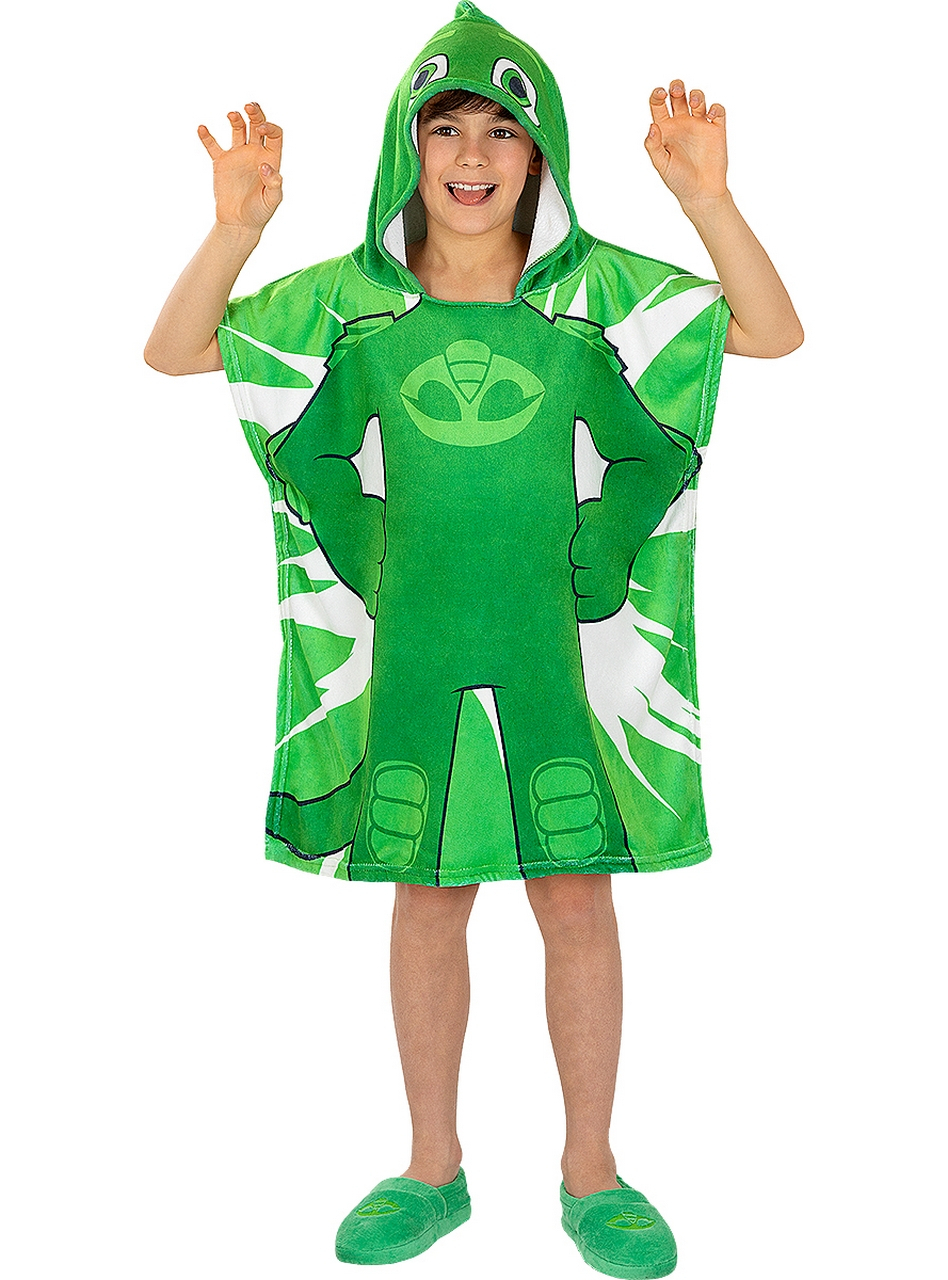 Gecko Poncho Handtuch für Jungen - Pj Masks Kostüm für Kinder