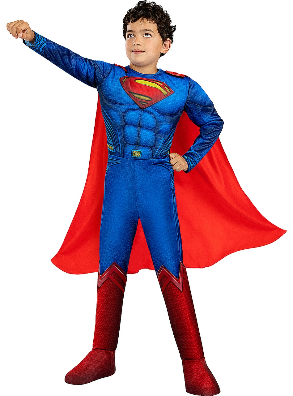 Superman Kostüm Deluxe für Kinder Liga Der Gerechten Jungen