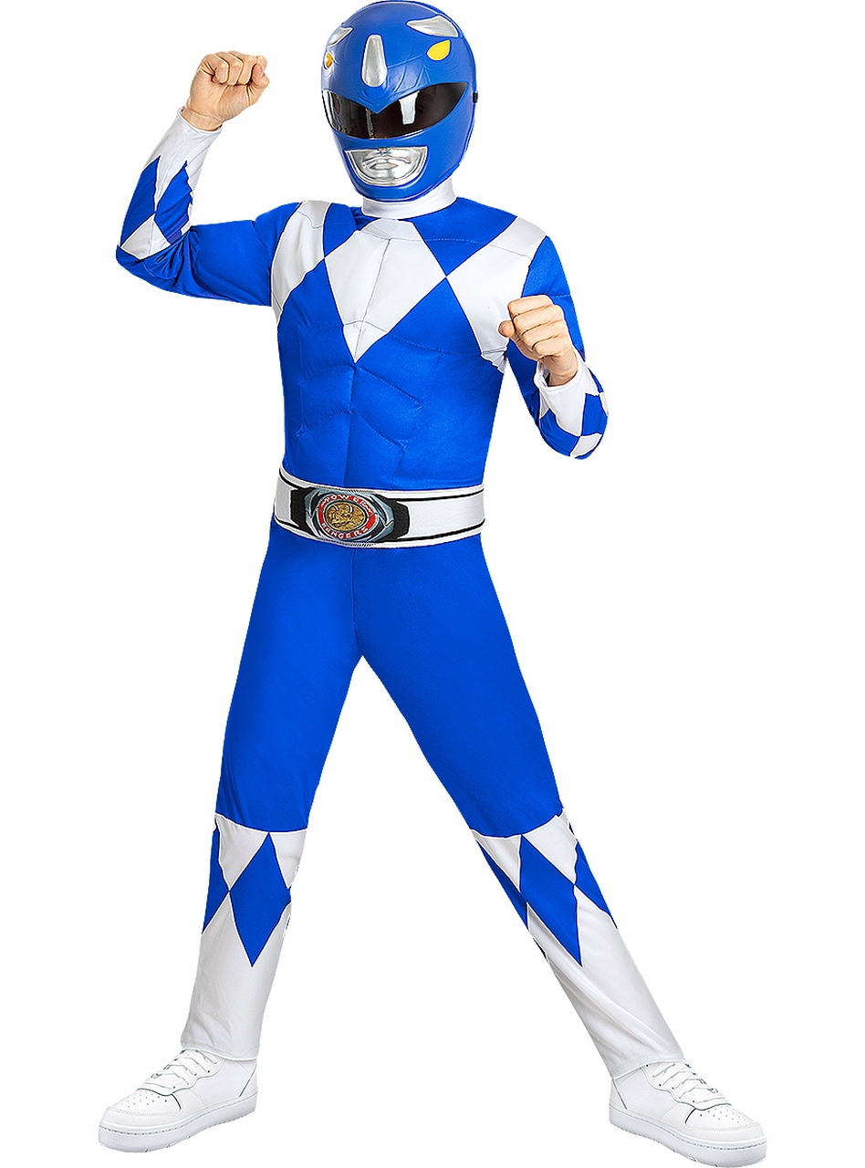 Power Ranger Kostüm Blau für Kinder für Kinder