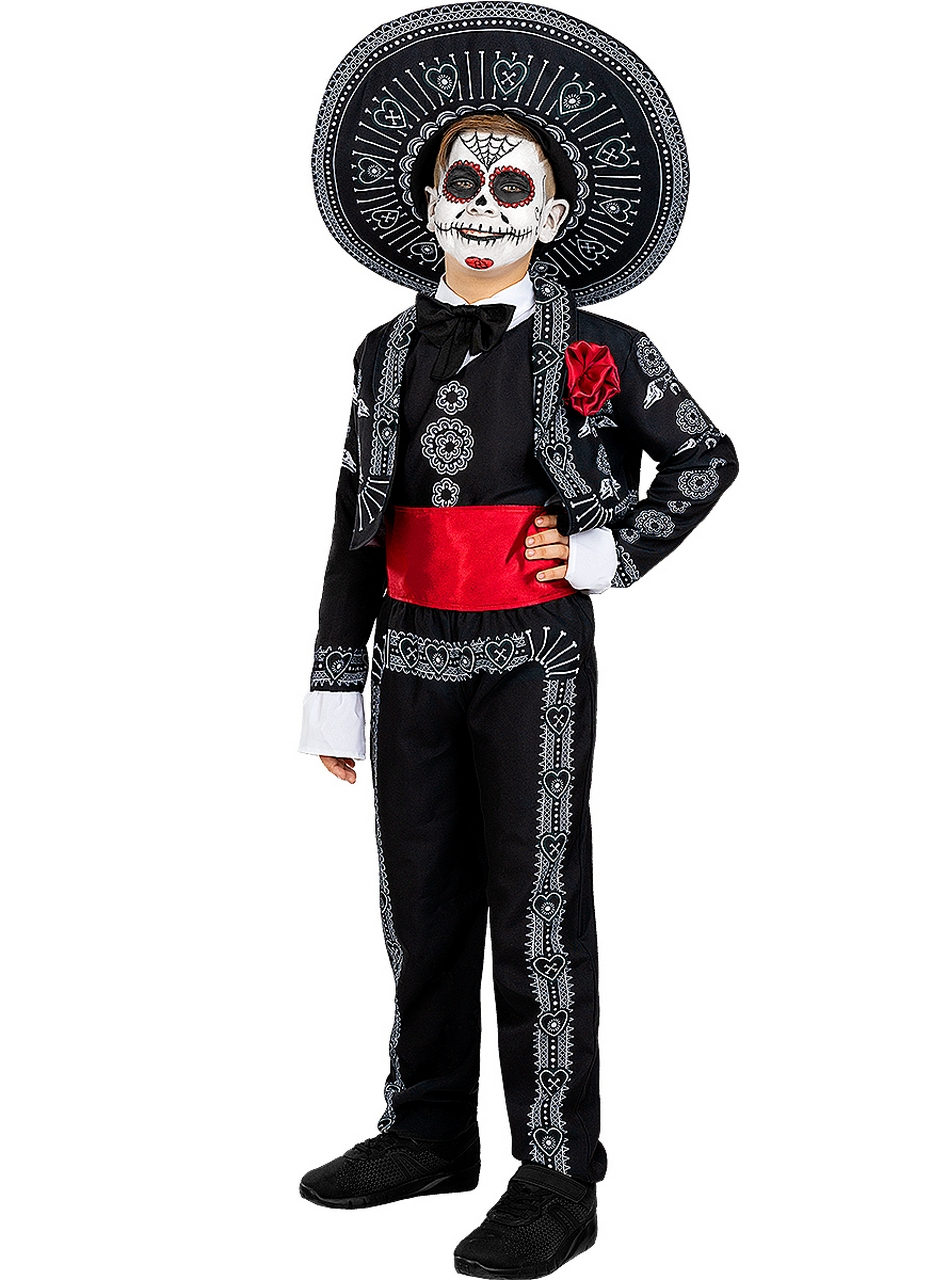 Dia De Los Muertos Kostüm für Kinder Jungen