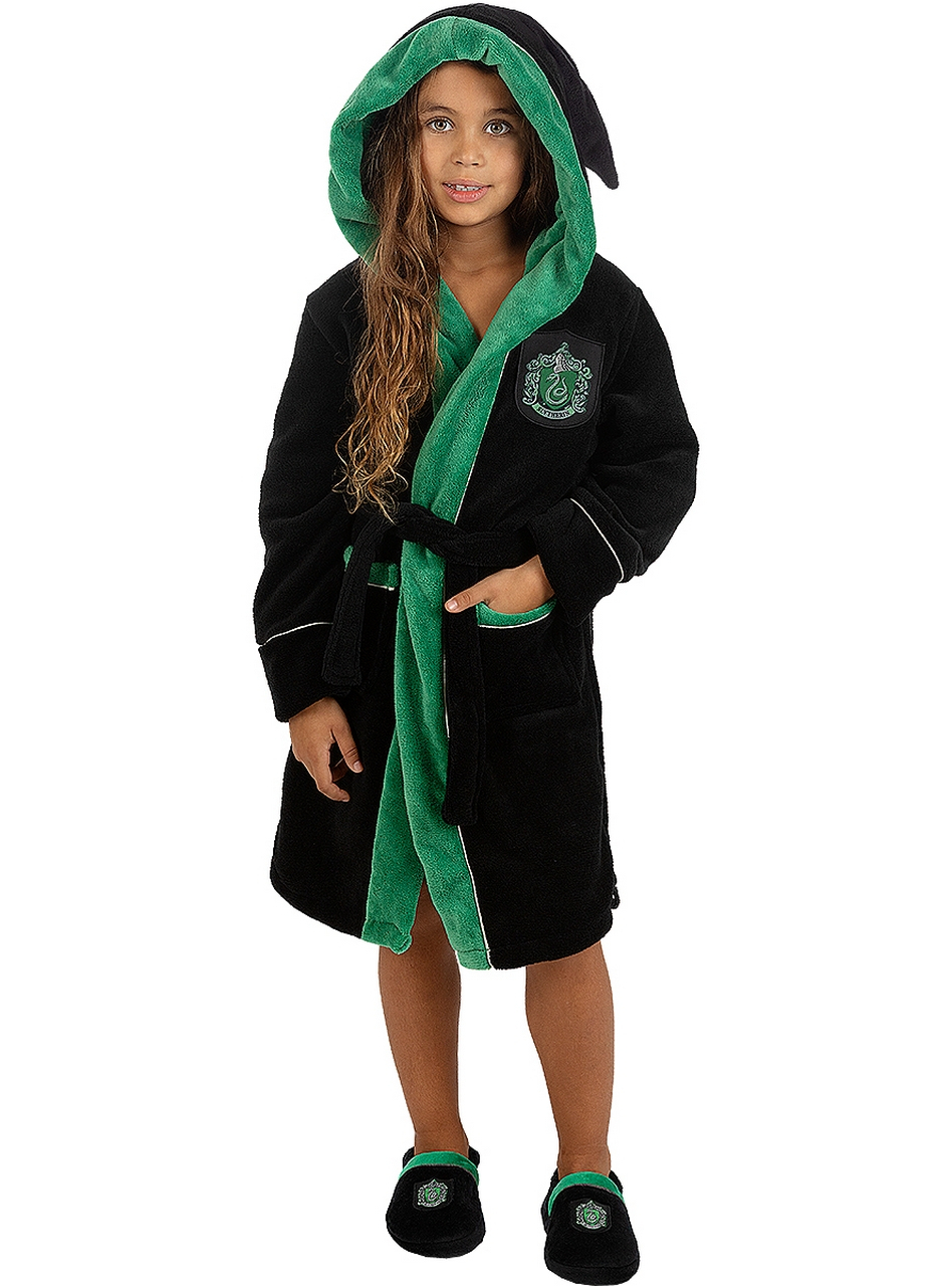 Slytherin Bademantel für Kinder - Harry Potter Kostüm für Kinder