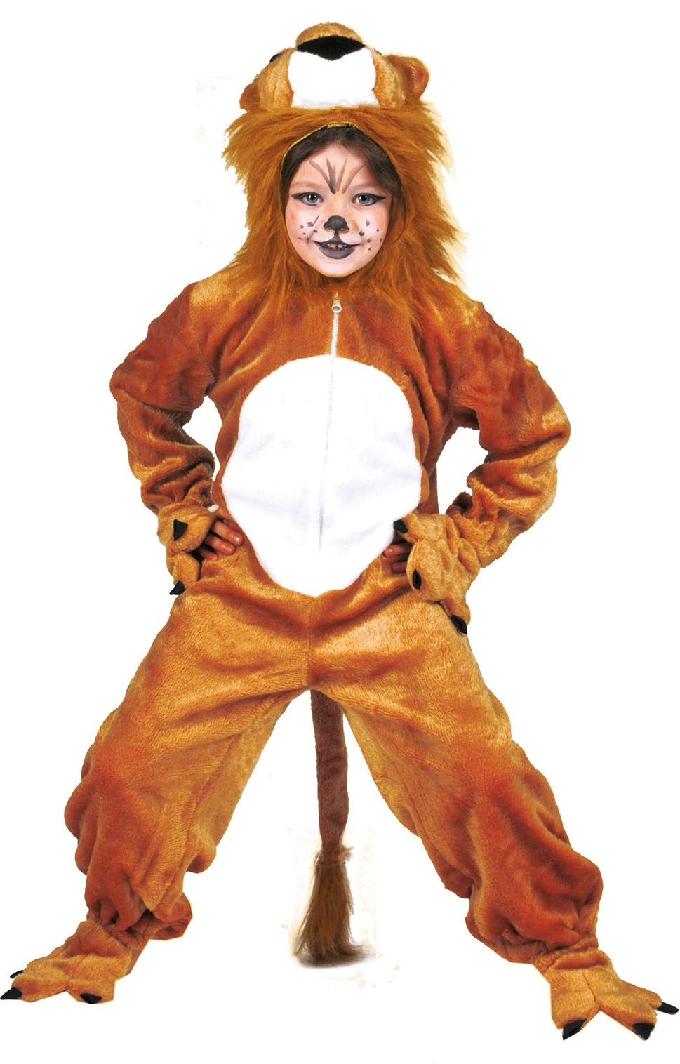 Brown Simba Leeuw Jumpsuit Kostüm für Kinder