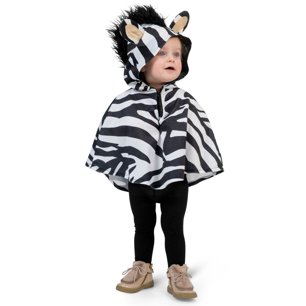 Safari Zebra Poncho für Kinder