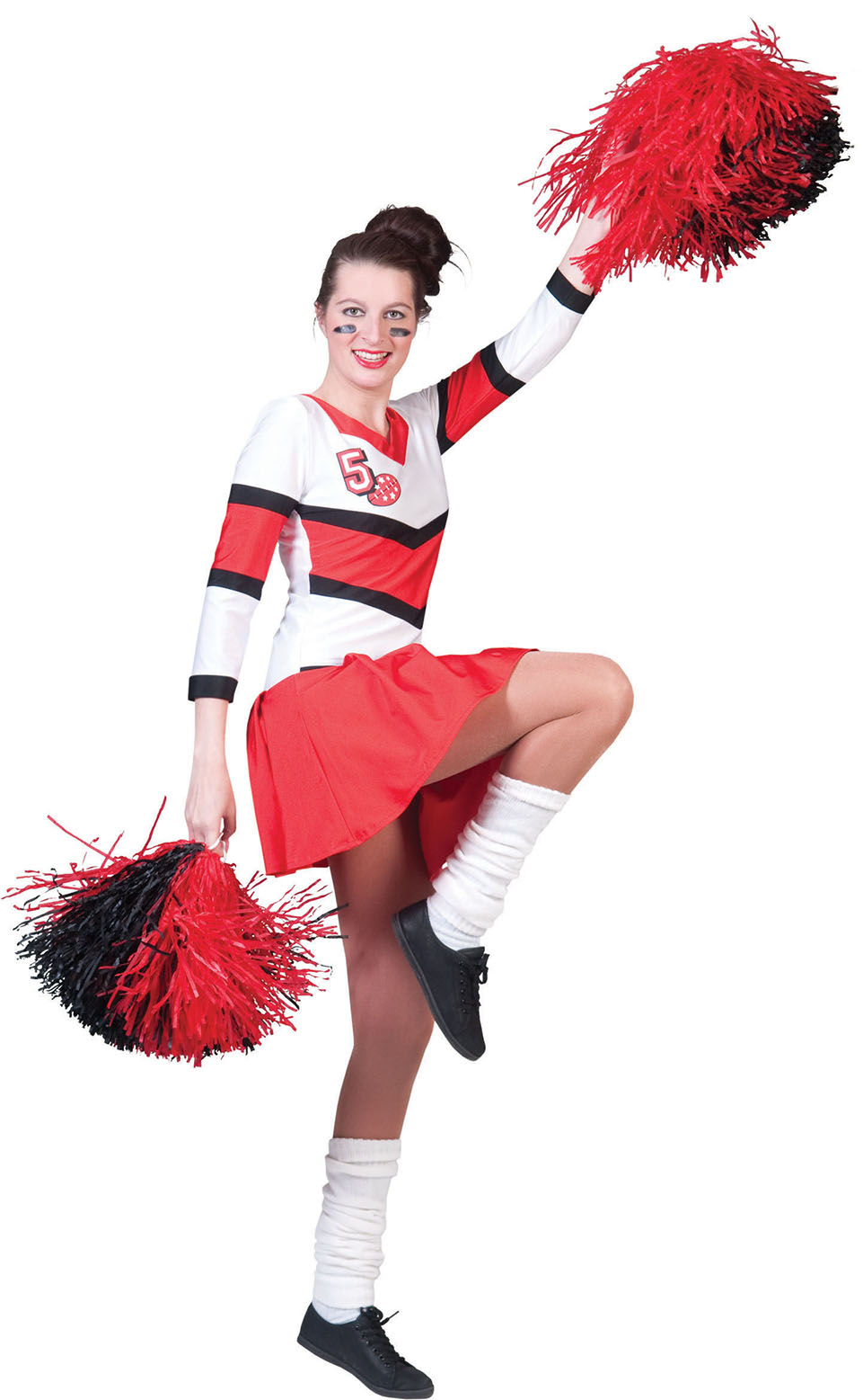 Amerikanischer Fußball -Highschool -Cheerleader Damenkostüm