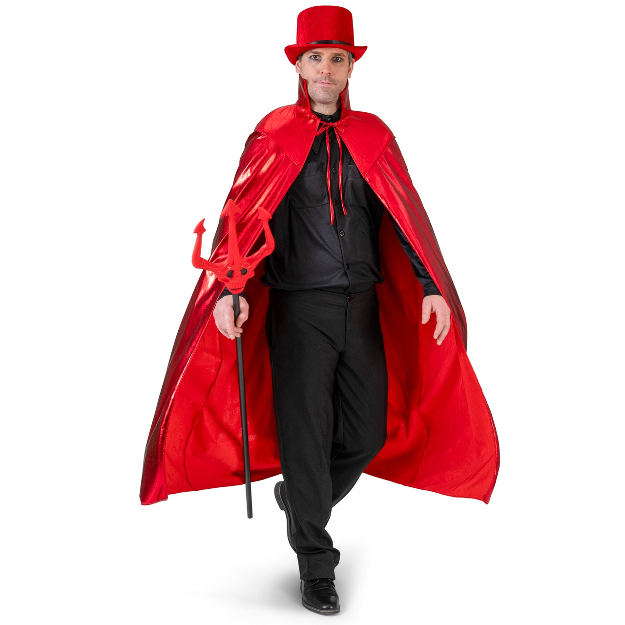 Duivelse Cape Metallic Rood Unisex