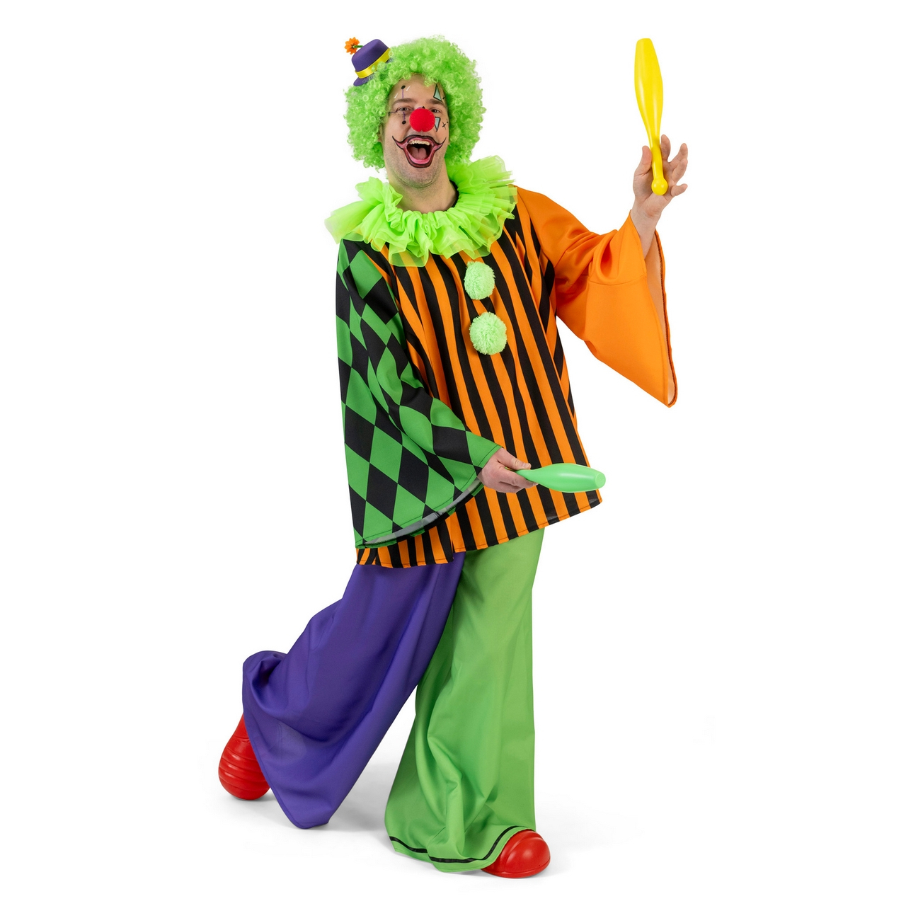 Lachen Met Clown Pierolino Unisex Kostüm