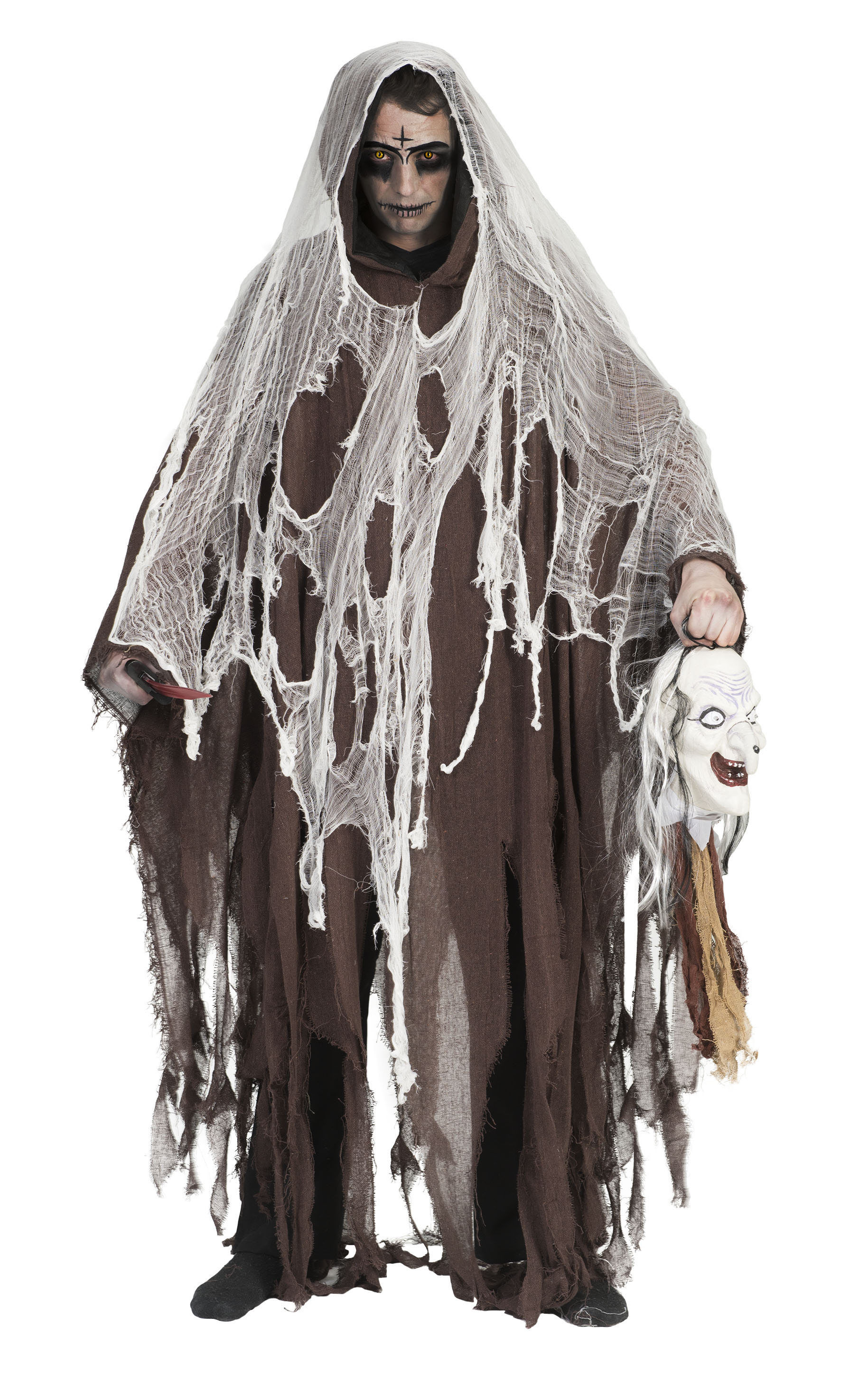 Luxus Zombie Cape Brown Unisex Kostüm