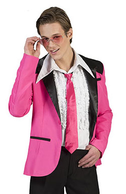 Ganz Falsche Rosa Galajacke Herren