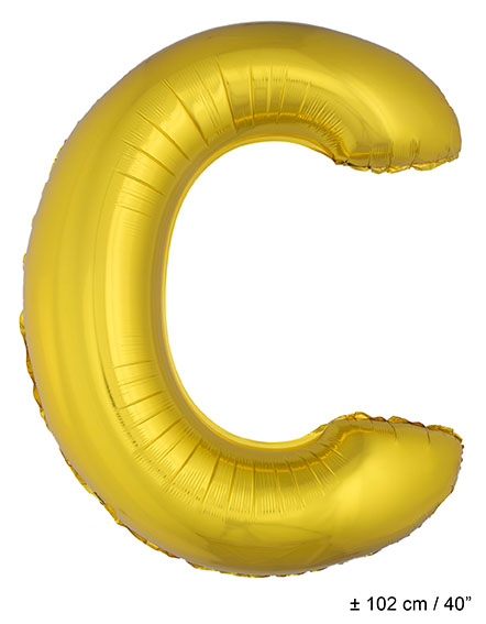 Letterballon C Gold