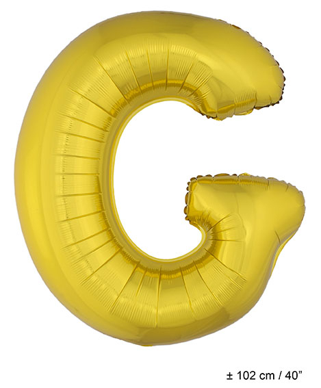 Letterballon G Gold