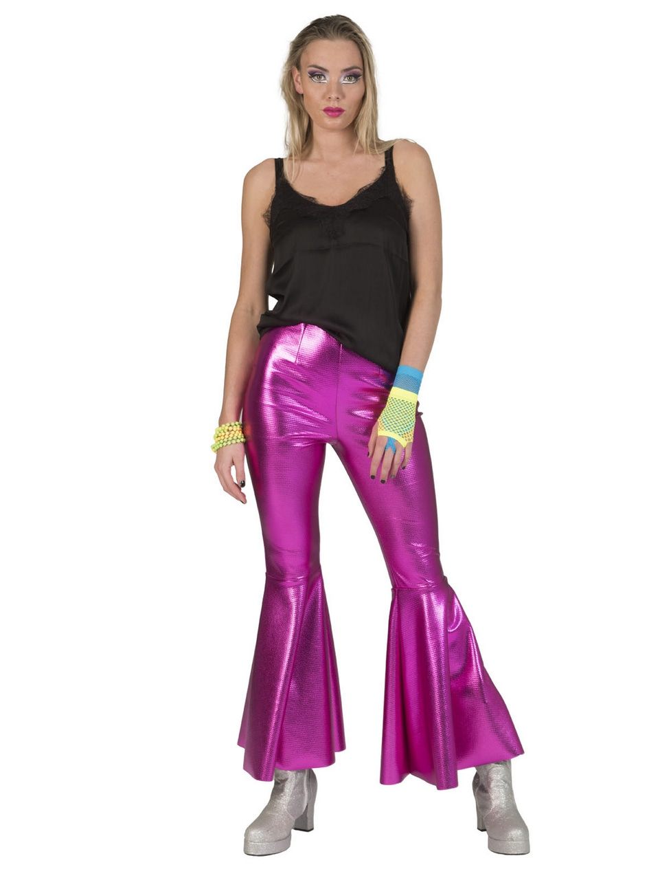 Disco Fever Hosen Glänzendes Rosa Damen