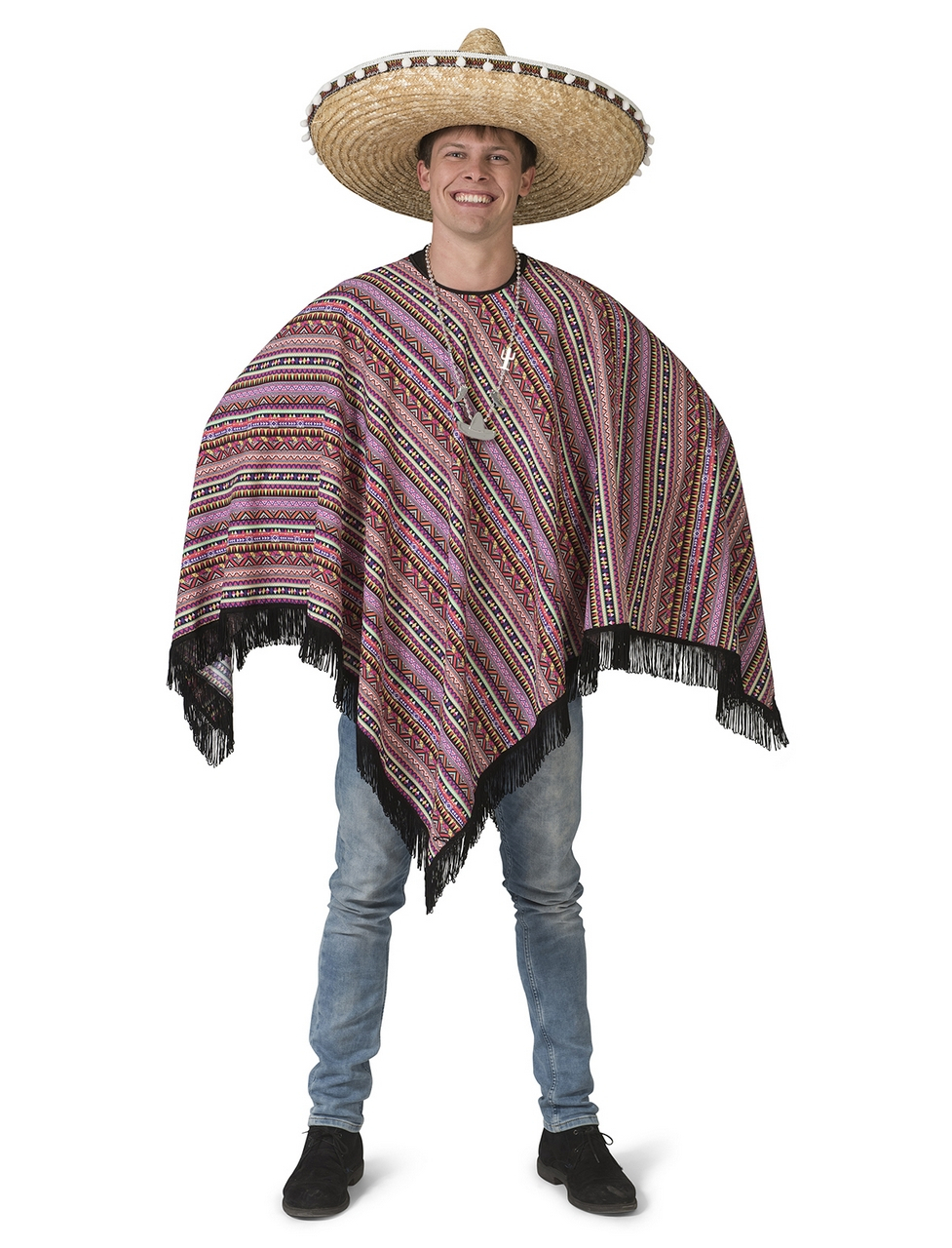 Poncho Raul Mexikanischer Mariachi Herrenkostüm