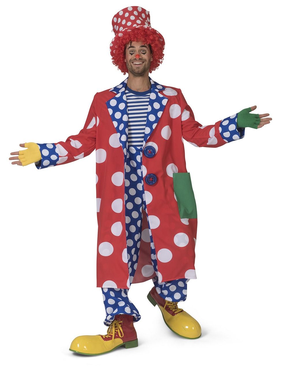 Jacke Mit Weißer Glühbirne Clown Flappie Herren