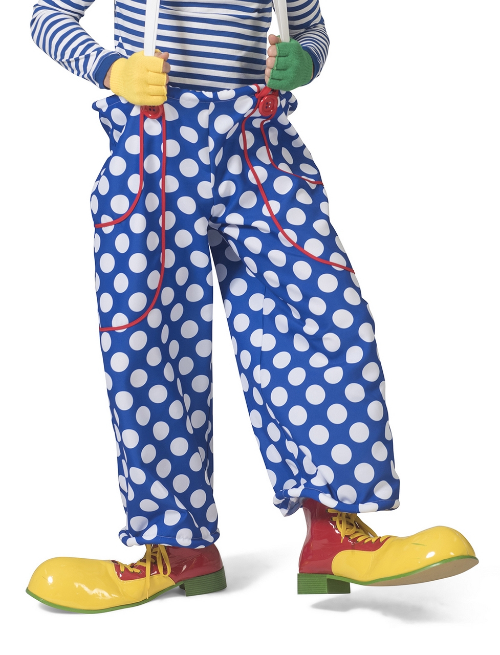 Hosen Mit Weißen Bällen Und Hosenträgern Clown Flappie Herren