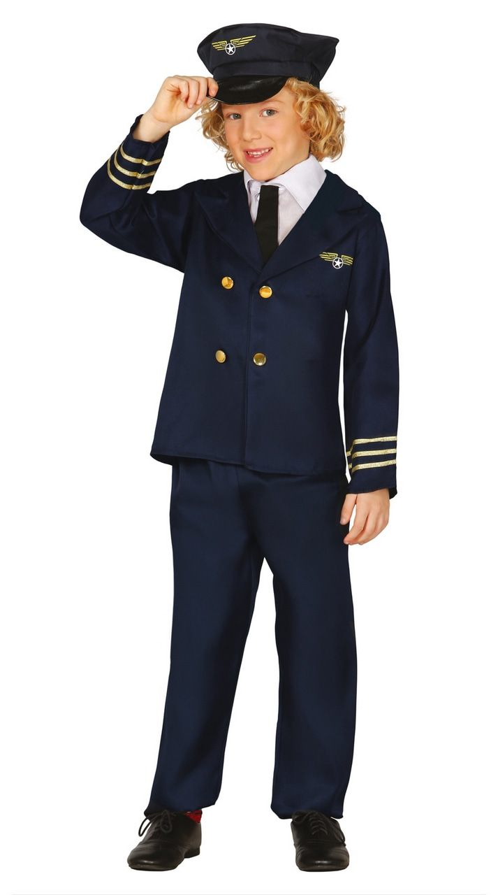 Boeing 747 Pilot Kostüm für Jungen